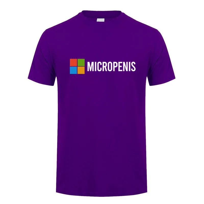 Funny Meme Micropenis T-Shirt  Humorous Geek Tee Summer Unisex Loose and Breathable T-shirt Tops OT-133