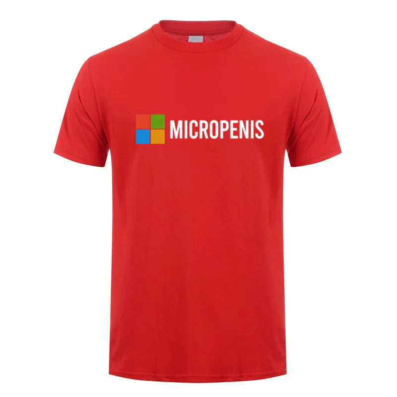 Funny Meme Micropenis T-Shirt  Humorous Geek Tee Summer Unisex Loose and Breathable T-shirt Tops OT-133