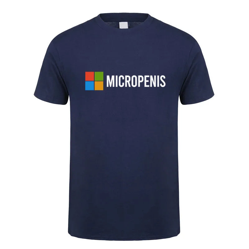 Funny Meme Micropenis T-Shirt  Humorous Geek Tee Summer Unisex Loose and Breathable T-shirt Tops OT-133