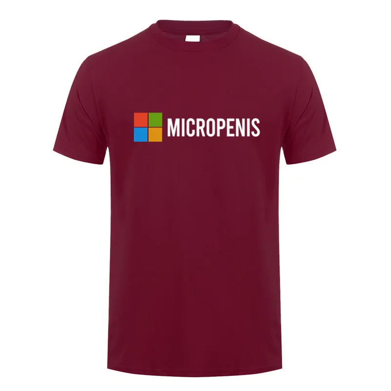 Funny Meme Micropenis T-Shirt  Humorous Geek Tee Summer Unisex Loose and Breathable T-shirt Tops OT-133