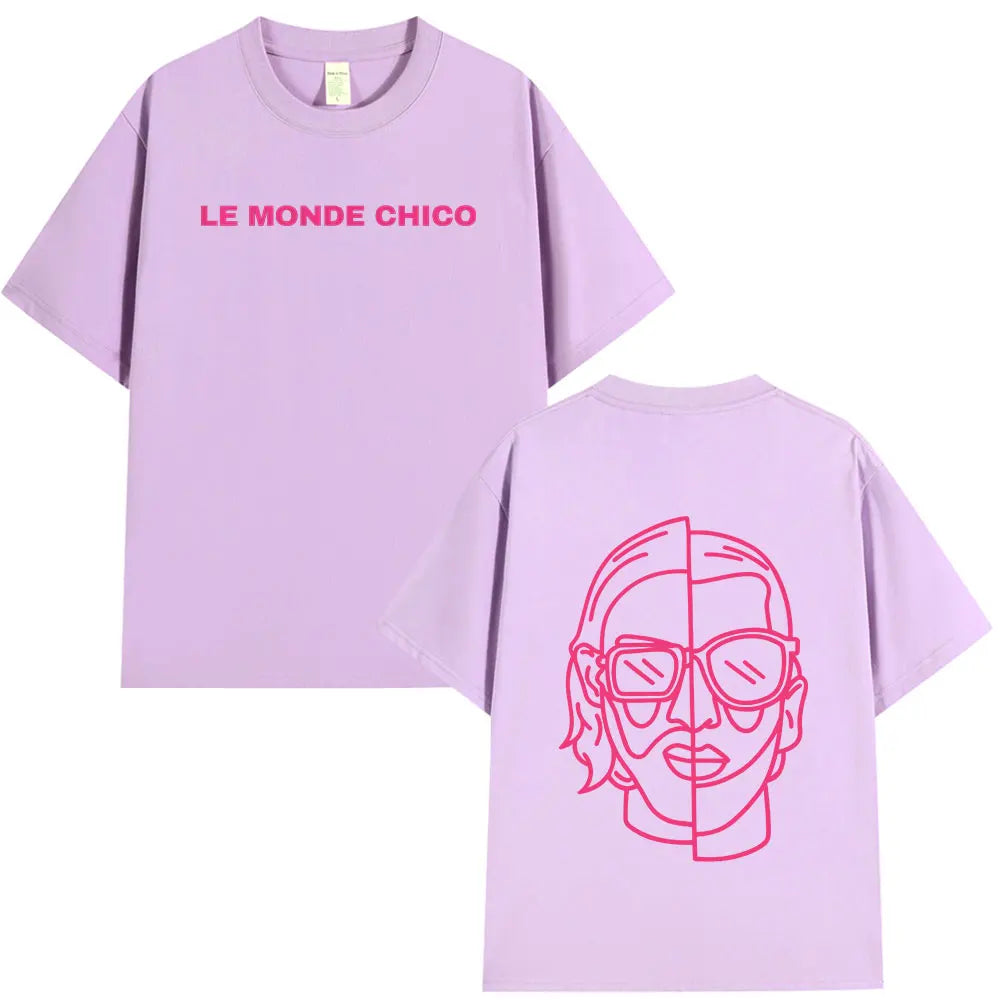 Le Monde Chico T Shirt French Rapper PNL Album Graphic Print T-shirt Men Women Hip Hop Fashion Oversized Short Sleeve Tee Shirt