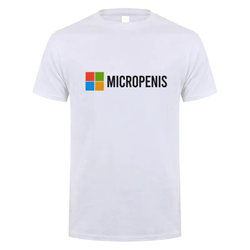 Funny Meme Micropenis T-Shirt  Humorous Geek Tee Summer Unisex Loose and Breathable T-shirt Tops OT-133