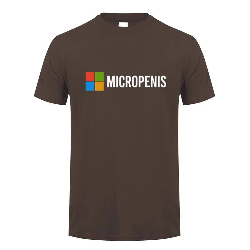 Funny Meme Micropenis T-Shirt  Humorous Geek Tee Summer Unisex Loose and Breathable T-shirt Tops OT-133
