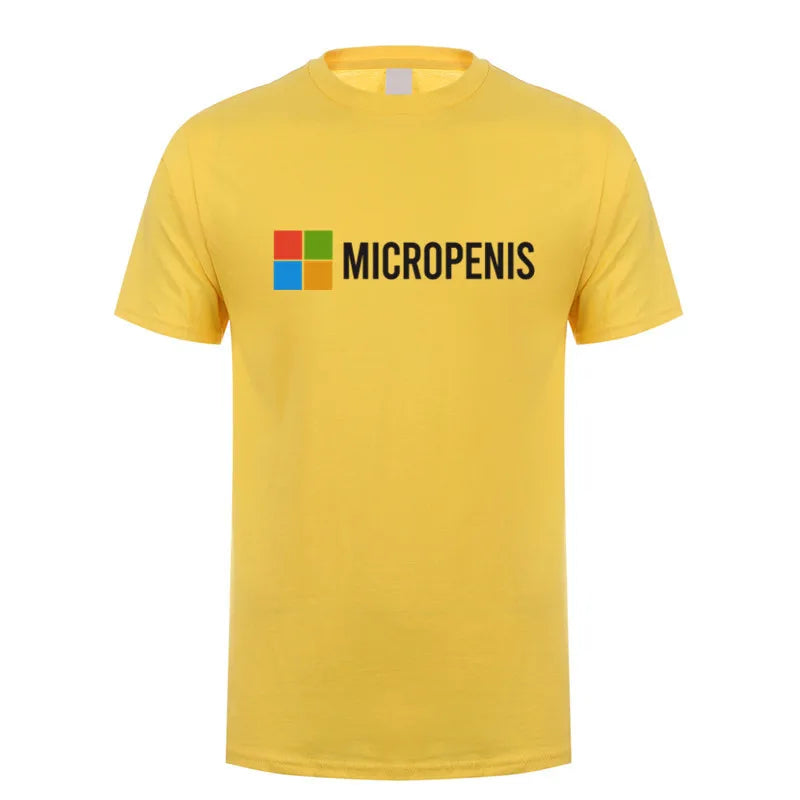Funny Meme Micropenis T-Shirt  Humorous Geek Tee Summer Unisex Loose and Breathable T-shirt Tops OT-133