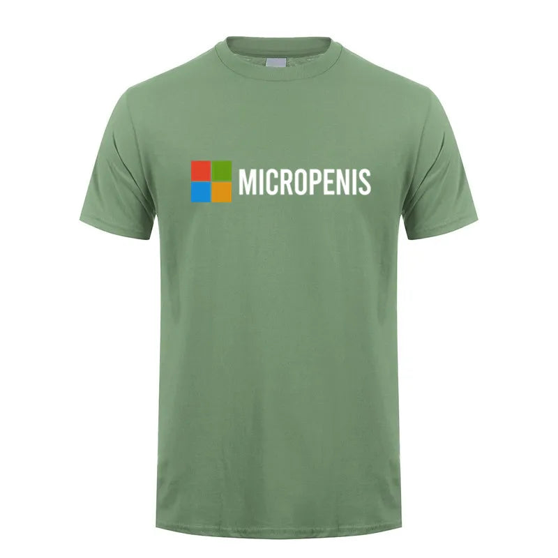 Funny Meme Micropenis T-Shirt  Humorous Geek Tee Summer Unisex Loose and Breathable T-shirt Tops OT-133