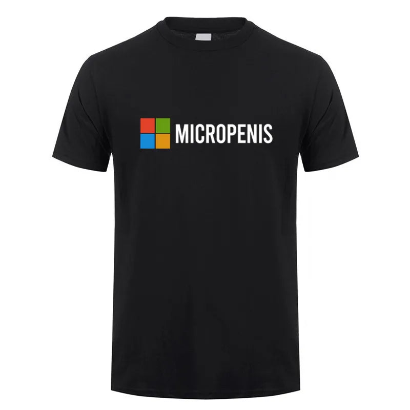 Funny Meme Micropenis T-Shirt  Humorous Geek Tee Summer Unisex Loose and Breathable T-shirt Tops OT-133
