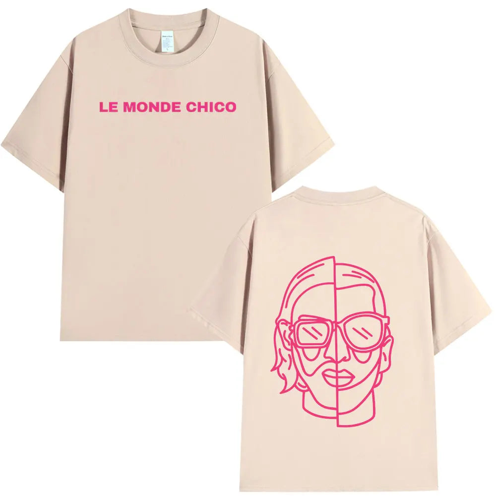 Le Monde Chico T Shirt French Rapper PNL Album Graphic Print T-shirt Men Women Hip Hop Fashion Oversized Short Sleeve Tee Shirt