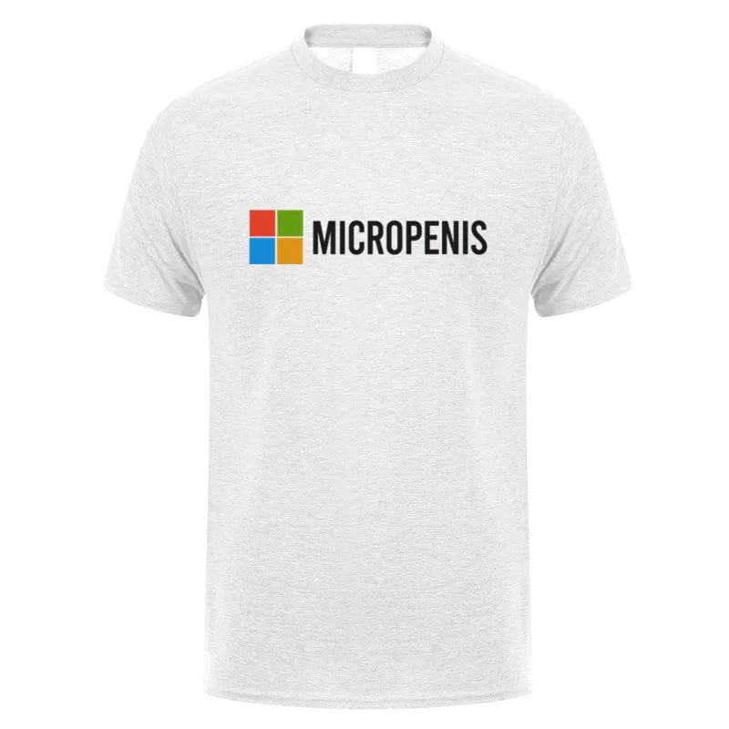Funny Meme Micropenis T-Shirt  Humorous Geek Tee Summer Unisex Loose and Breathable T-shirt Tops OT-133