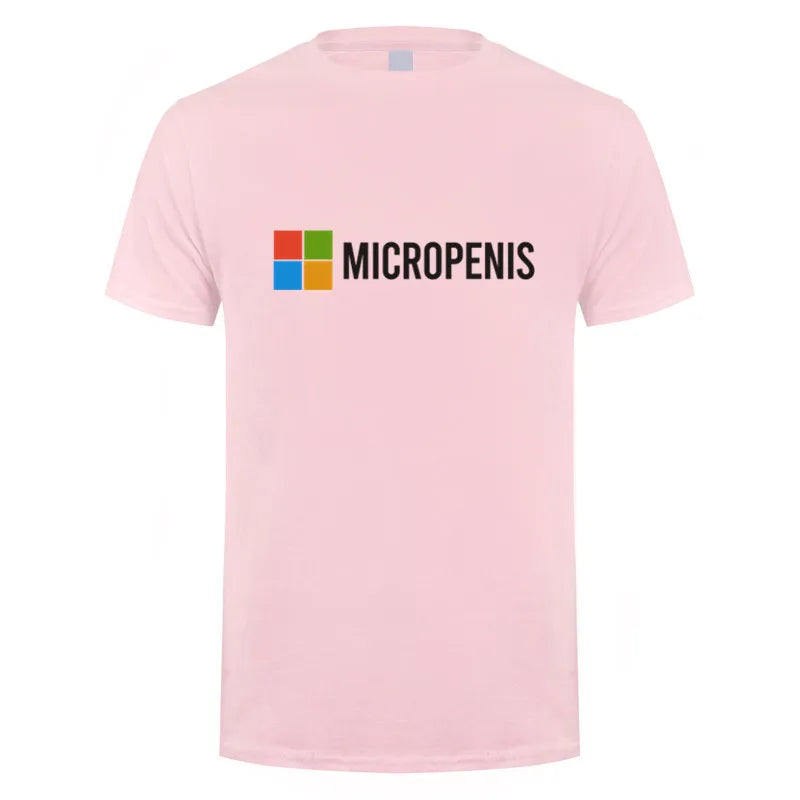 Funny Meme Micropenis T-Shirt  Humorous Geek Tee Summer Unisex Loose and Breathable T-shirt Tops OT-133