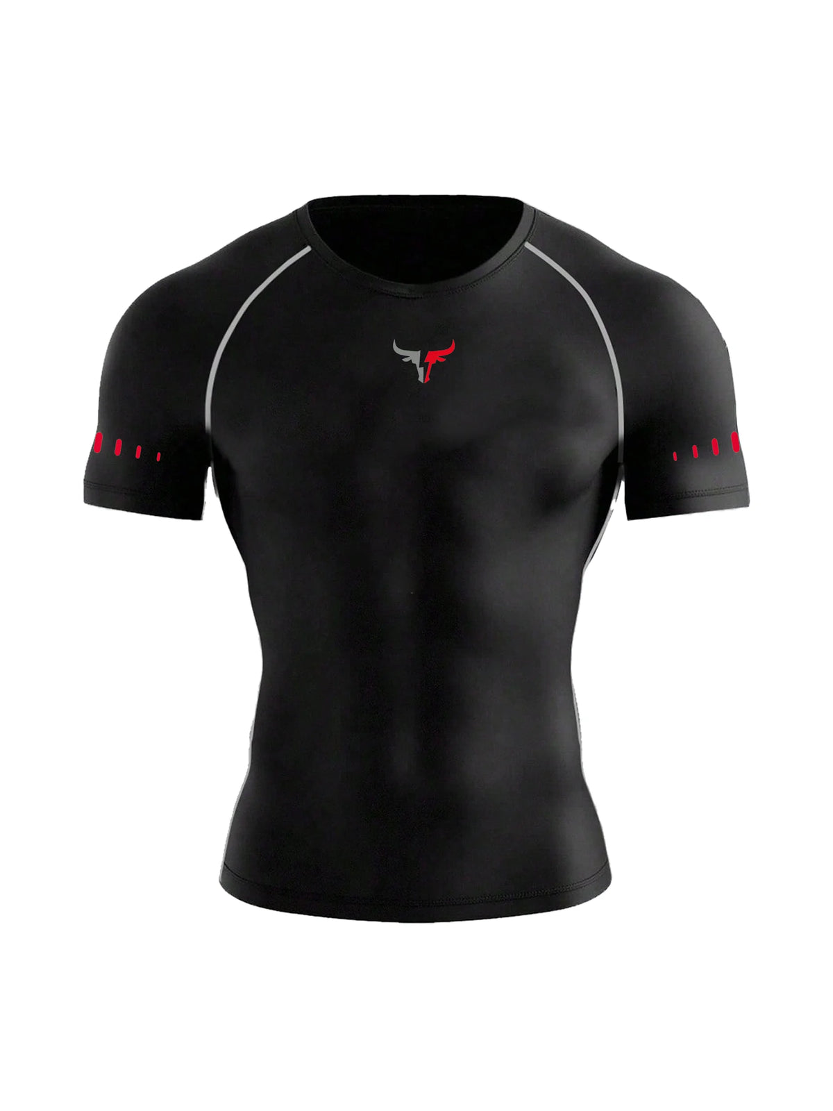 Men's Compression T-Shirt Quick Dry Breathable Elastic Gym Tee Multi Colors Available for All Seasons Running Fit Single Piece