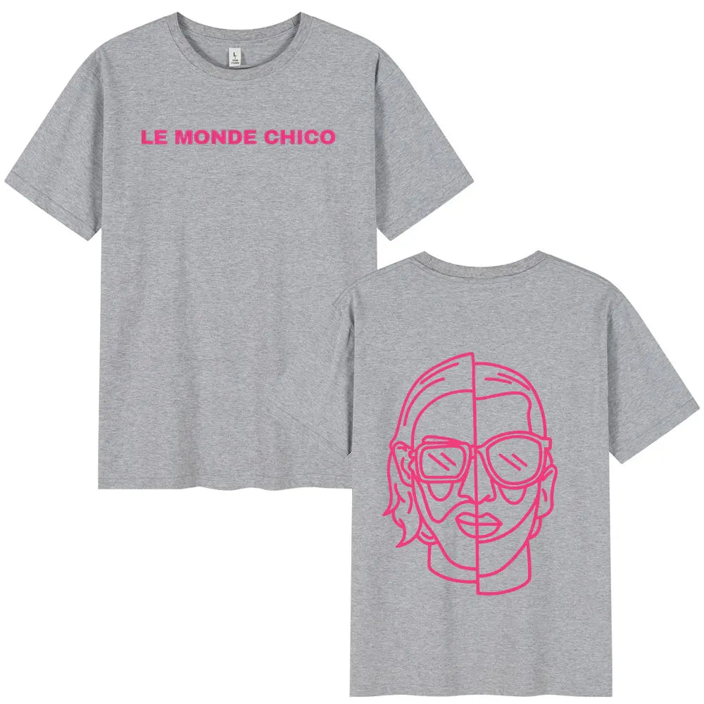 Le Monde Chico T Shirt French Rapper PNL Album Graphic Print T-shirt Men Women Hip Hop Fashion Oversized Short Sleeve Tee Shirt