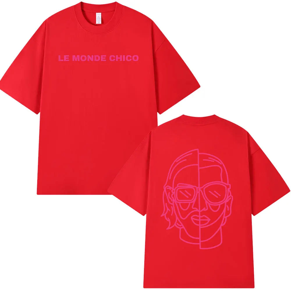Le Monde Chico T Shirt French Rapper PNL Album Graphic Print T-shirt Men Women Hip Hop Fashion Oversized Short Sleeve Tee Shirt