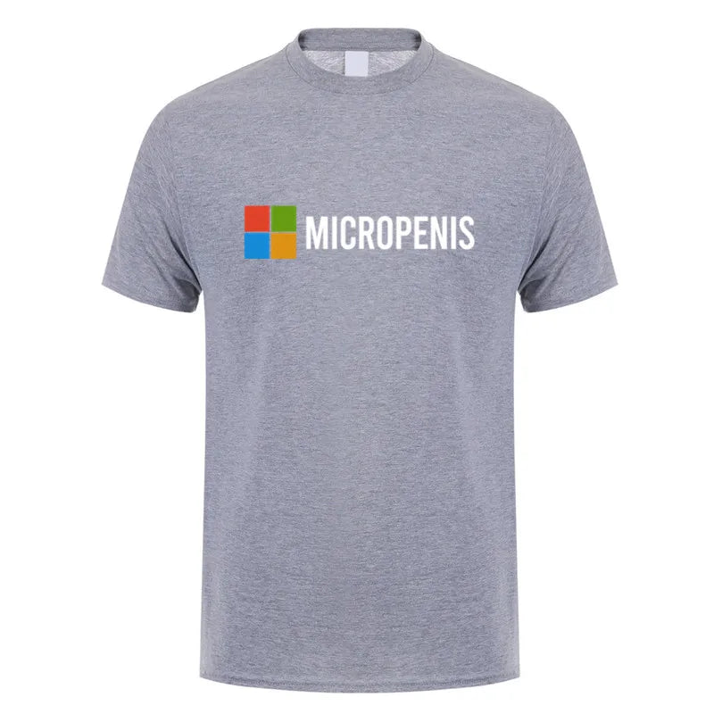 Funny Meme Micropenis T-Shirt  Humorous Geek Tee Summer Unisex Loose and Breathable T-shirt Tops OT-133