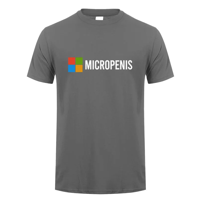 Funny Meme Micropenis T-Shirt  Humorous Geek Tee Summer Unisex Loose and Breathable T-shirt Tops OT-133
