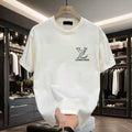 New Luxury Brand Men's Women's T-shirt Trendy Brand Versatile Short-Sleeved Tee Summer Printed Cotton Round Neck Comfortable Top