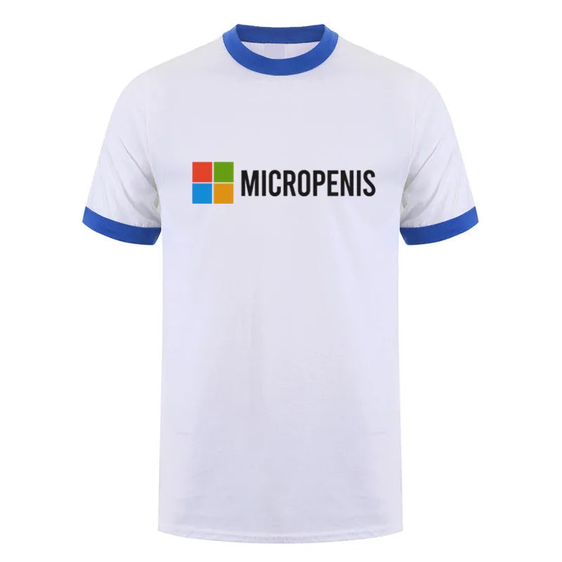 Funny Meme Micropenis T-Shirt  Humorous Geek Tee Summer Unisex Loose and Breathable T-shirt Tops OT-133