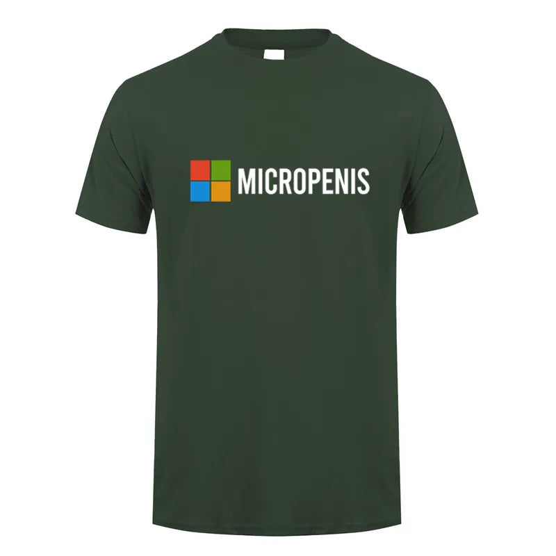 Funny Meme Micropenis T-Shirt  Humorous Geek Tee Summer Unisex Loose and Breathable T-shirt Tops OT-133