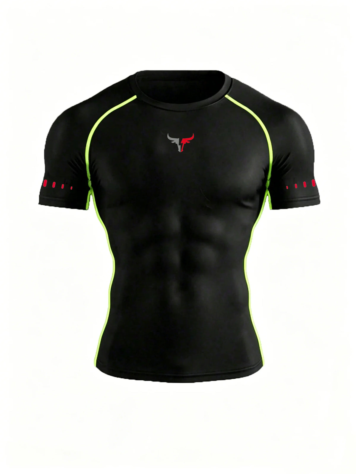 Men's Compression T-Shirt Quick Dry Breathable Elastic Gym Tee Multi Colors Available for All Seasons Running Fit Single Piece